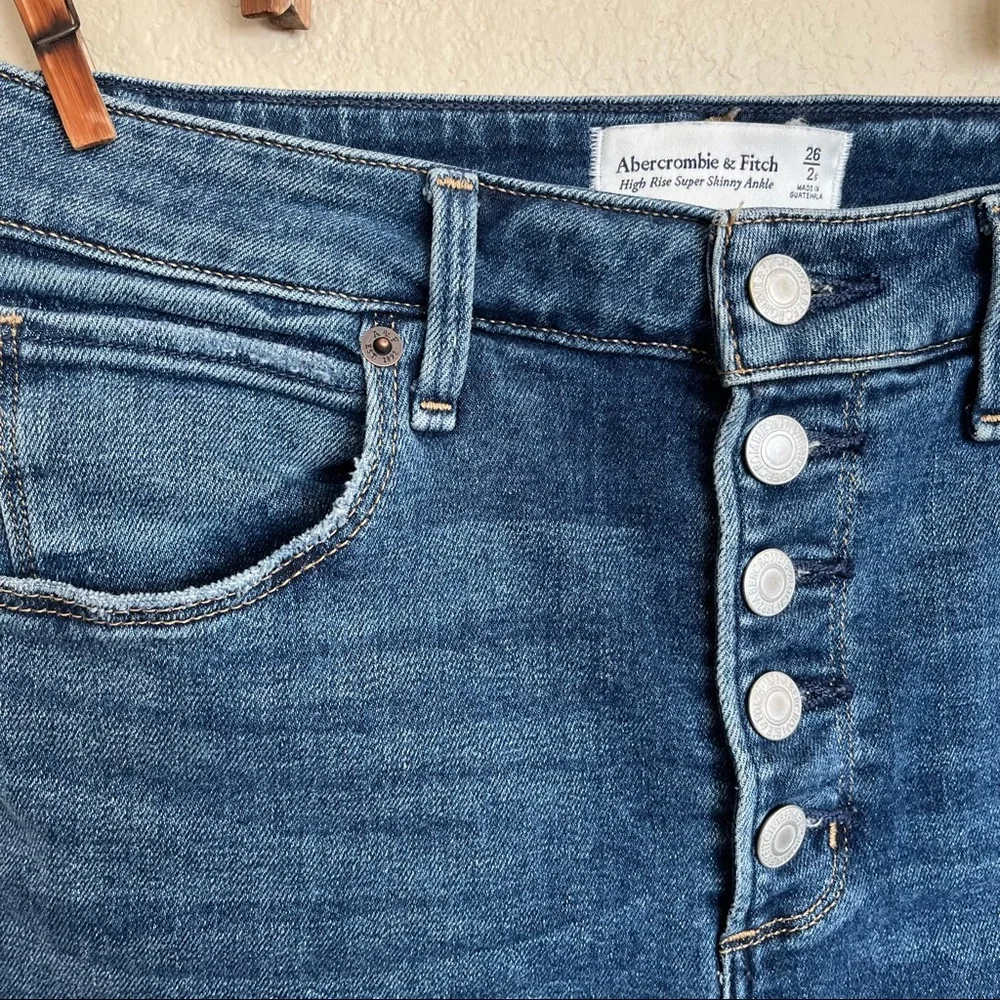 Abercrombie High Rise Super Skinny Ankle Jeans - Picture 6 of 13